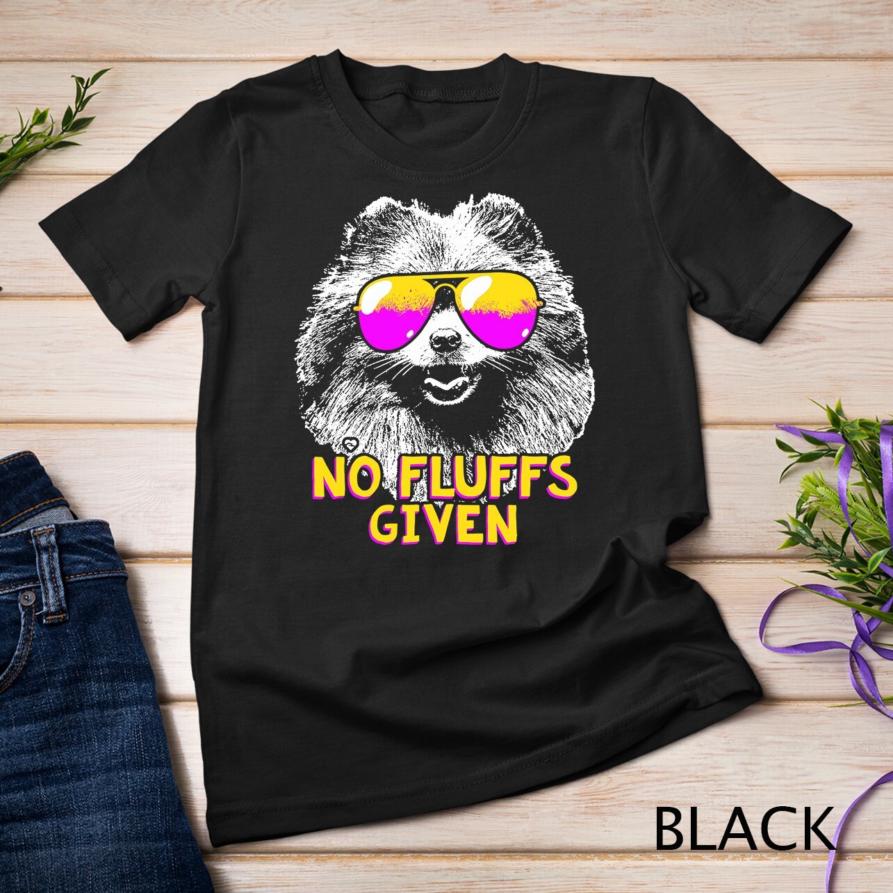 Pomeranian No Fluffs Funny Unisex T-shirt
