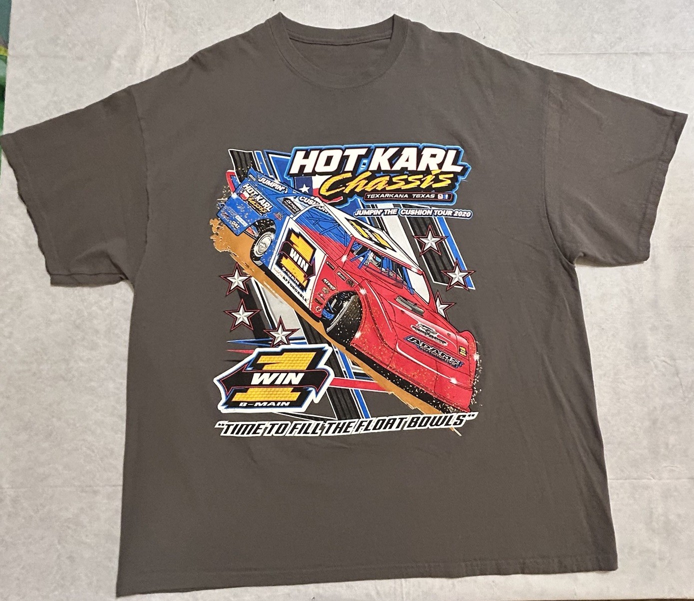 Hot Karl Chassis Racing Texarkansas 2020 t shirt 2XL Dirt Track Racing