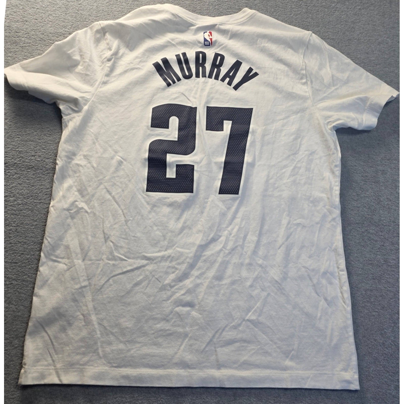 Denver Nuggets Jamal Murray 27 Nike 5280 City Edition Shirt Mens Large White NBA