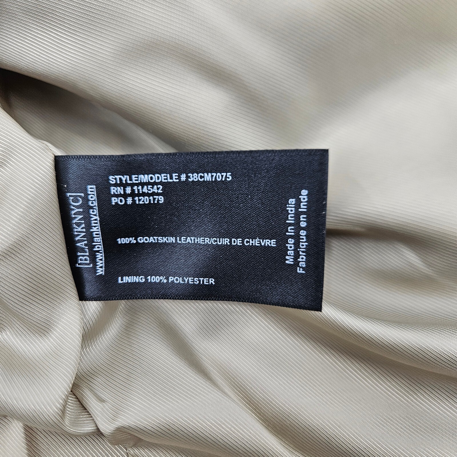 New BlankNYC Win or Lose Suede Trucker Jacket Mens S Tan Leather Zip Blank NYC