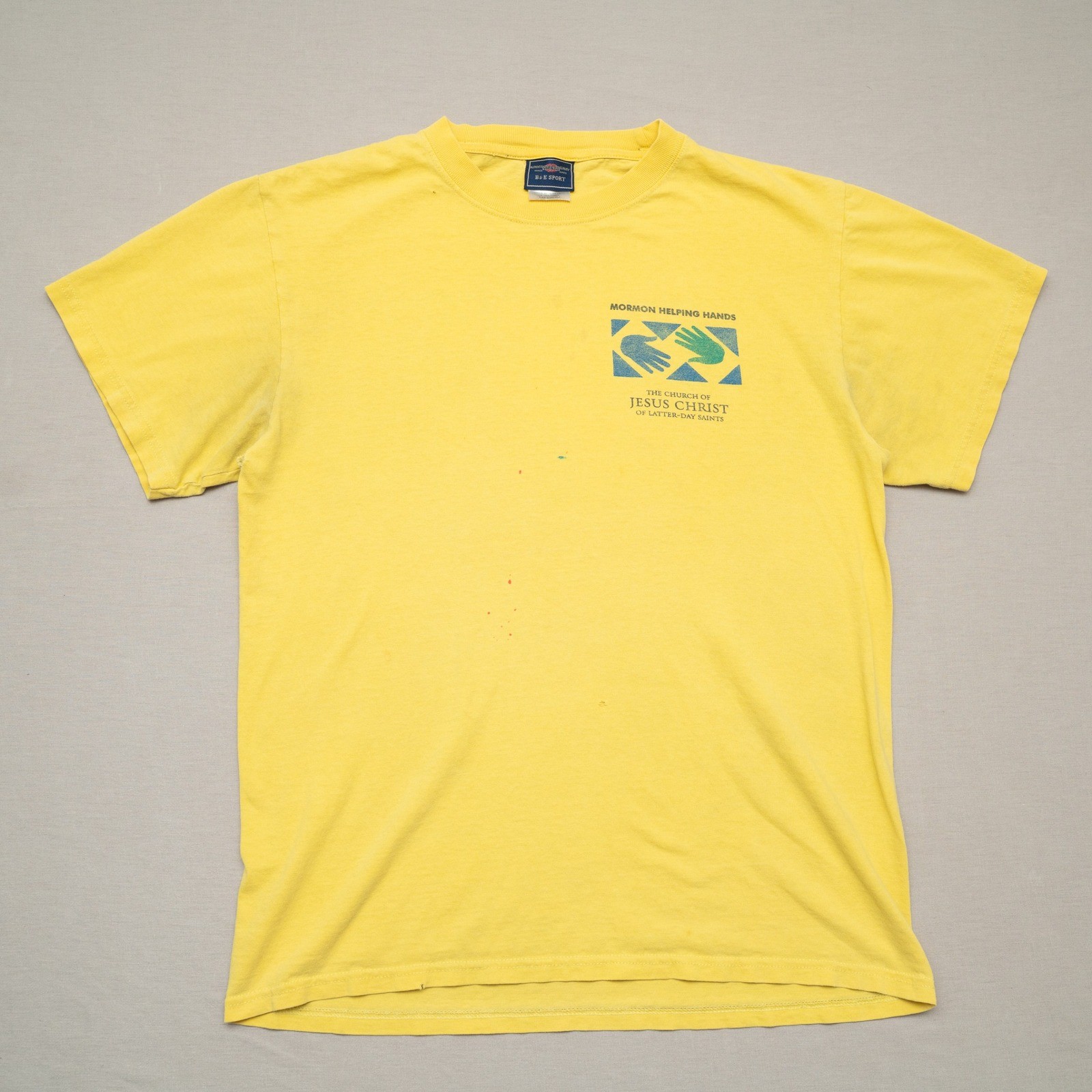 Vintage Mormon Helping Hands Church of Jesus Christ Latter-Day Saints T Shirt M