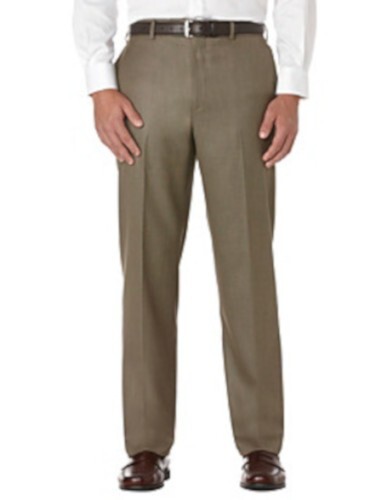 New Pants Savane Sharkskin Perm-Crease No-Fade No-Iron Taupe MSRP-$72.00 32X30