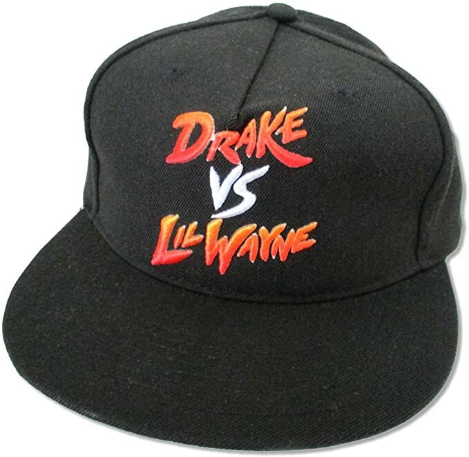 Drake vs Lil Wayne Gradient Black Concert Tour Embroidered Snapback Cap Hat New