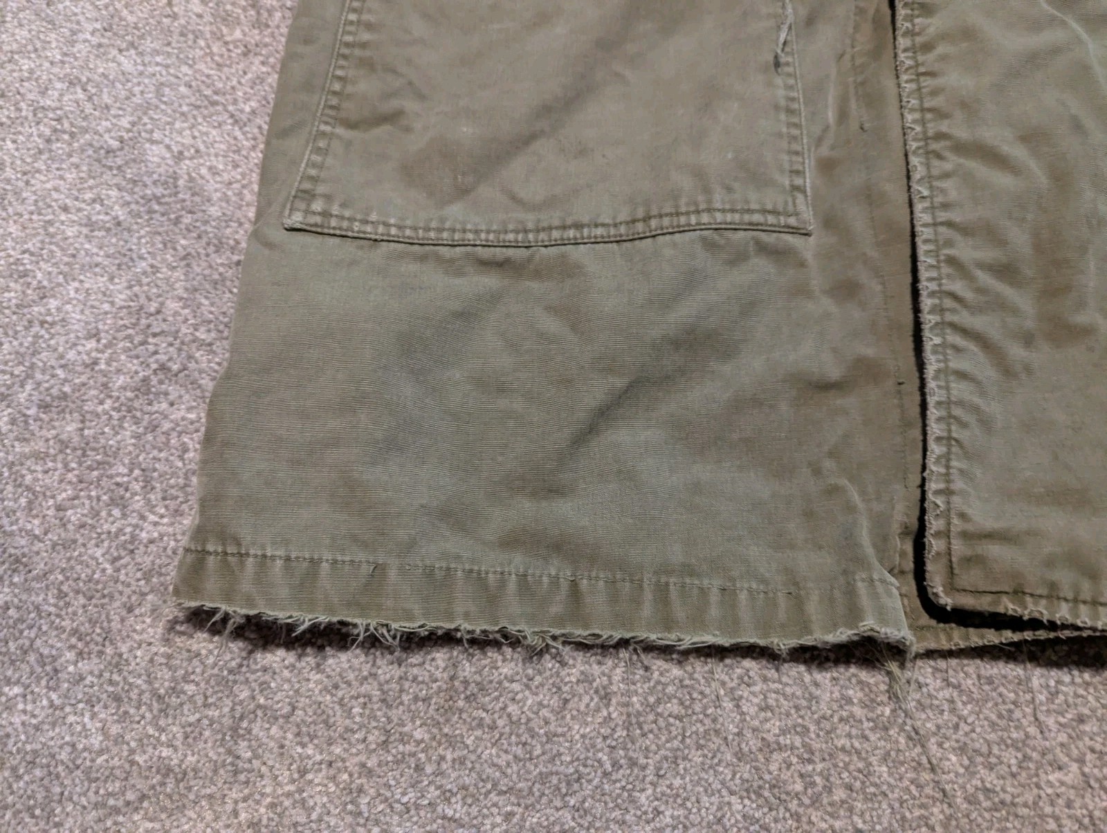Vintage US Army Jacket Mens Small Green M47 Parka 1950s Korean War Military Coat