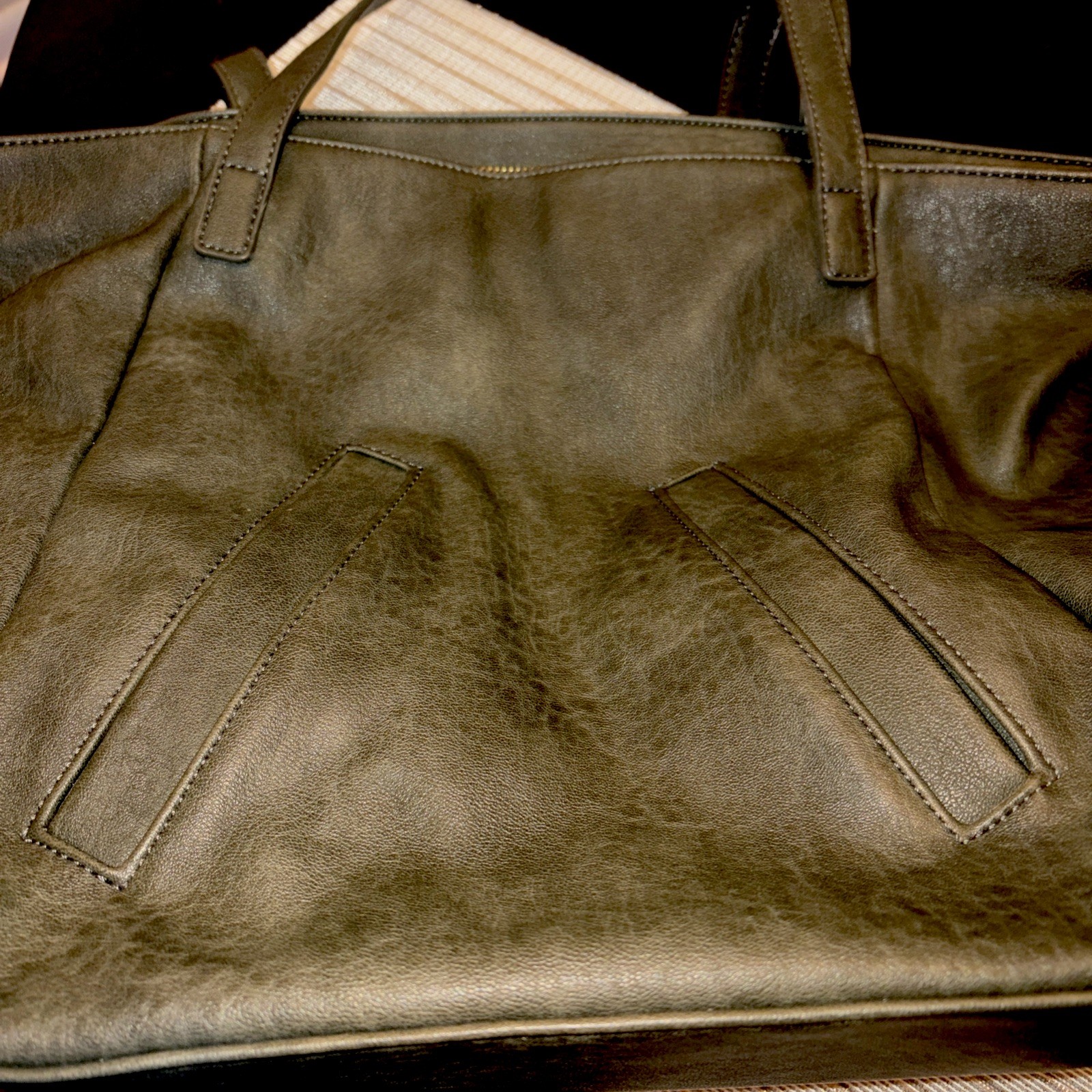 Antik Kraft Vegan Leather Large Purse Brown