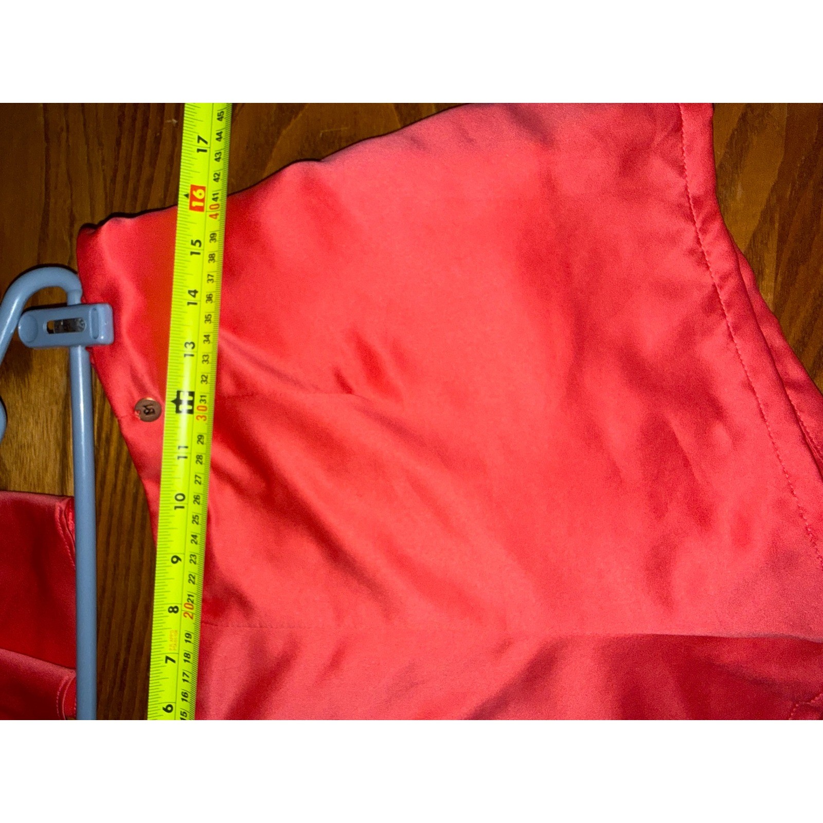 Midnight Bakery Coral Satin 2 Piece Pajama Set Camisole and Shorts Size M