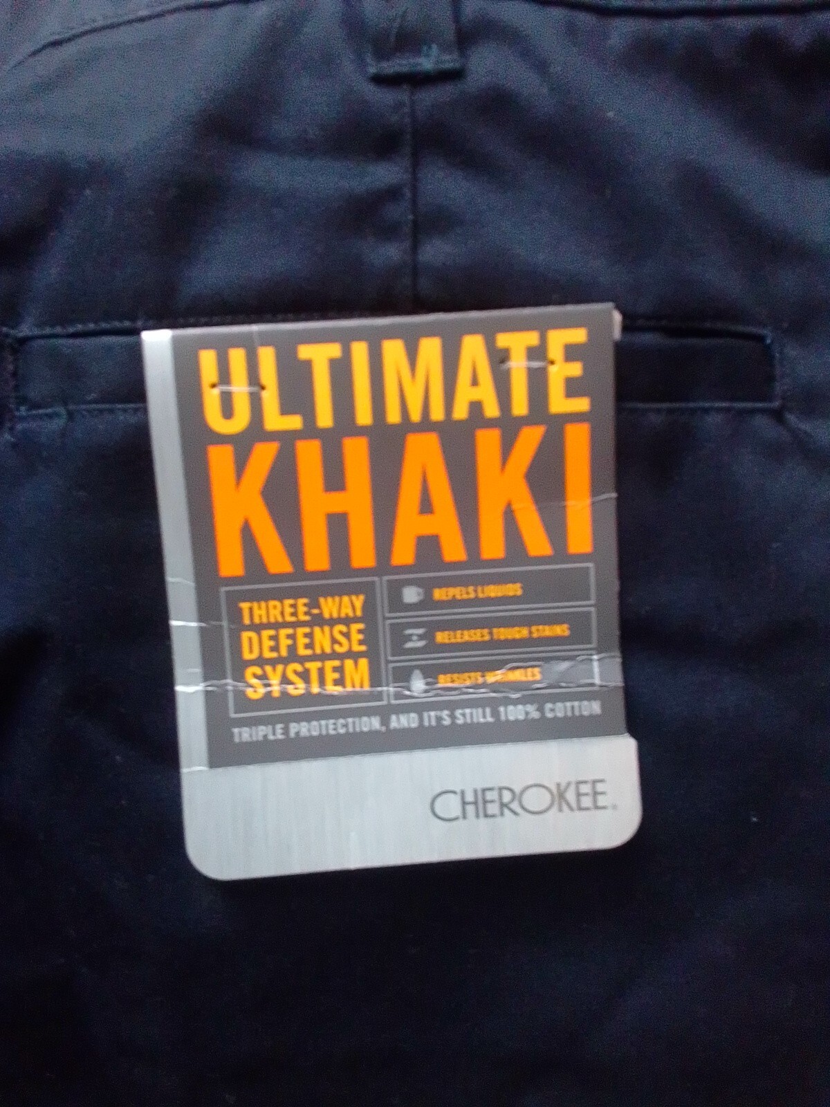 Cherokee Nanotex Fabric Size 42 Chino Dress Shorts