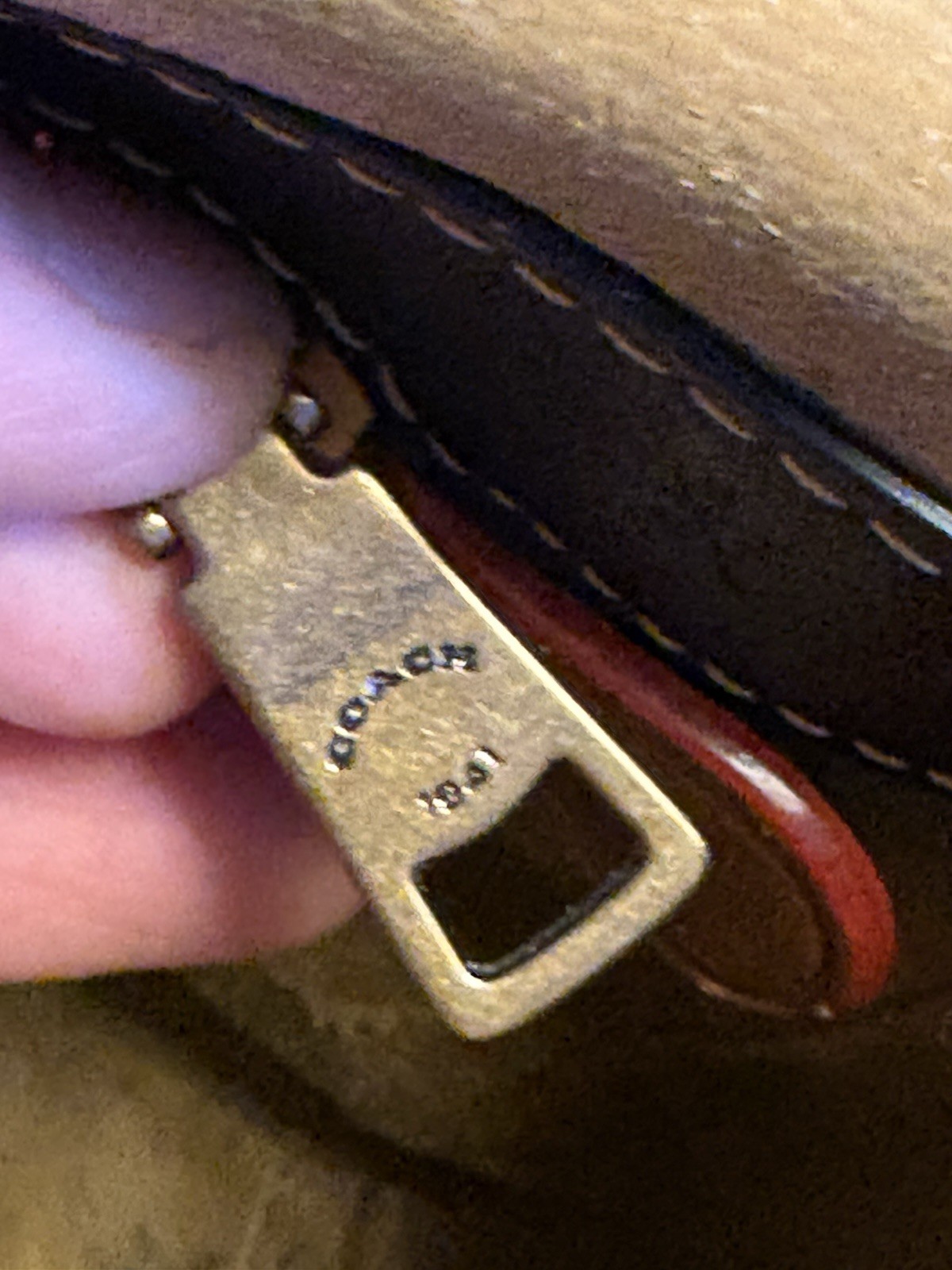 Coach 1941 Iconic Turn Lock Saddle Crossbody Chain & Leather Braided Strap 59241