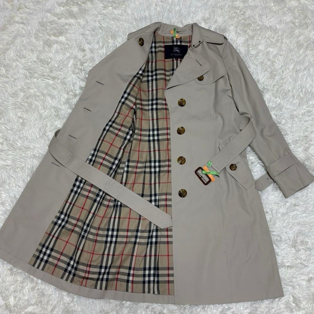 Excellent condition Burberry London trench coat beige Nova check gabardine S