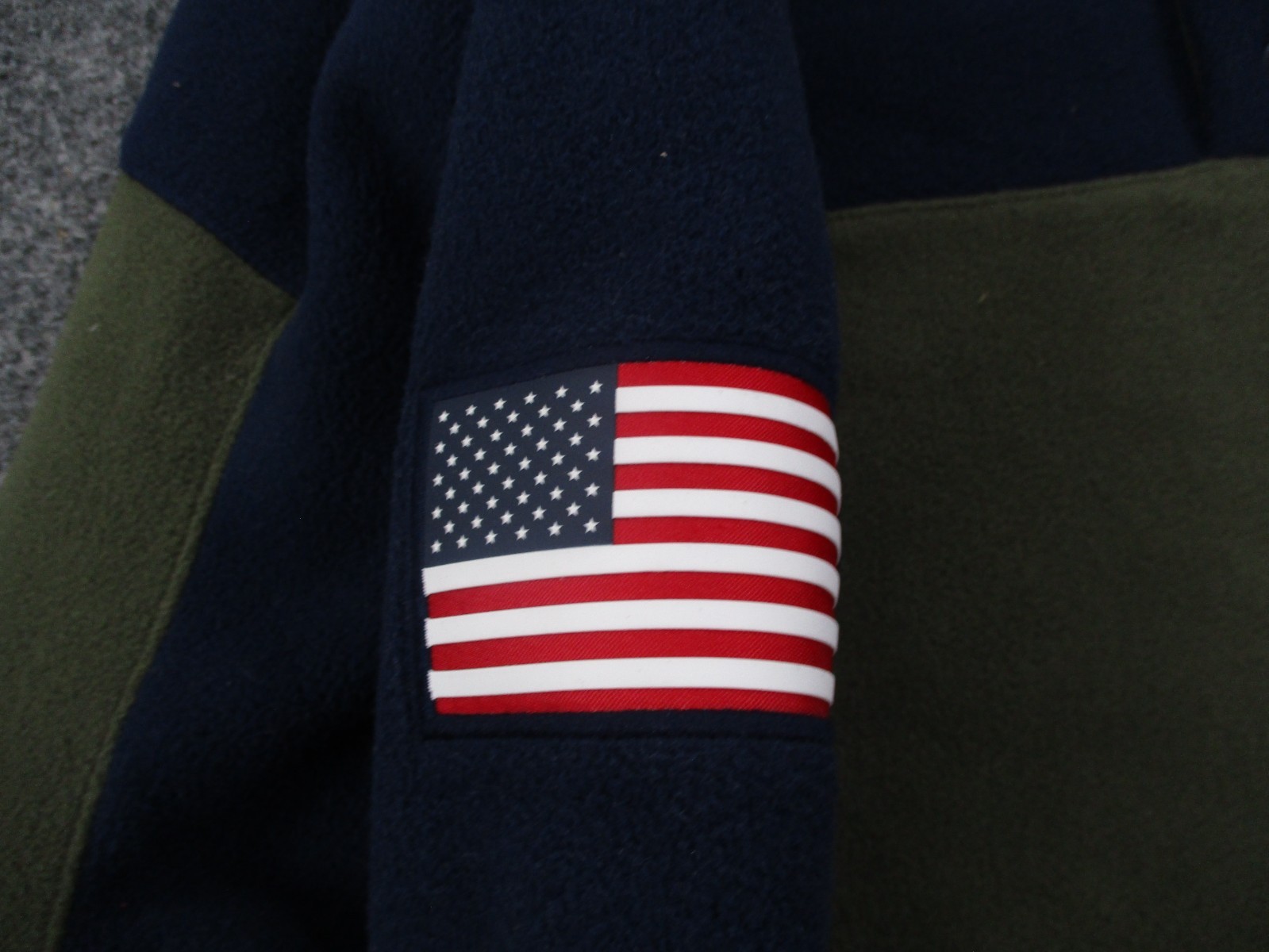 Polo Ralph Lauren Jacket Men 3XB Flag Fleece Camo Pony Logo Pullover RLPC67