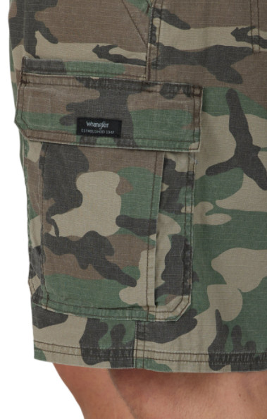 Men’s Wrangler Cargo Shorts w Stretch CHOOSE COLOR, SIZE Relaxed Fit Tech Pocket