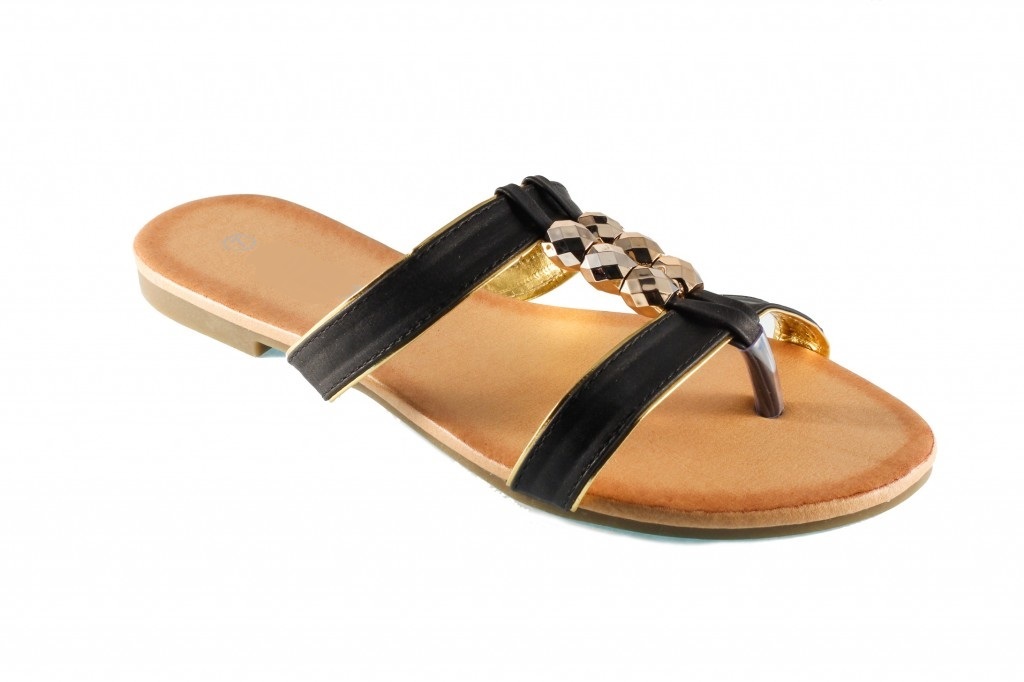 Womens Bead Embellished Gladiator Sip On Flip Flops Sandals 6 9 10 11