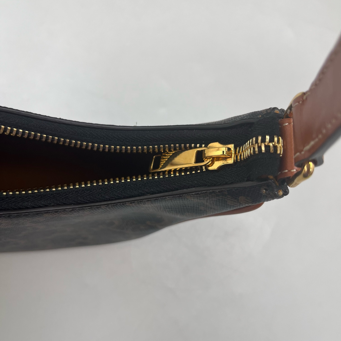 Authentic Celine Ava Triomphe Canvas Shoulder Bag Brown Gold-Tone eBay AG