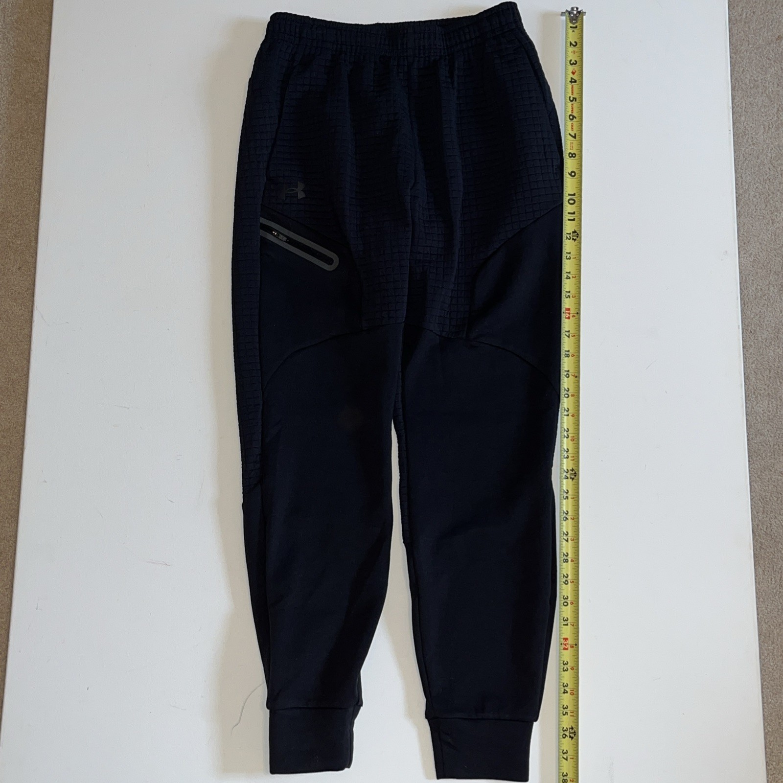 Under Armour Unstoppable Fleece Grid UA Joggers Mens S Black utility pocket $110