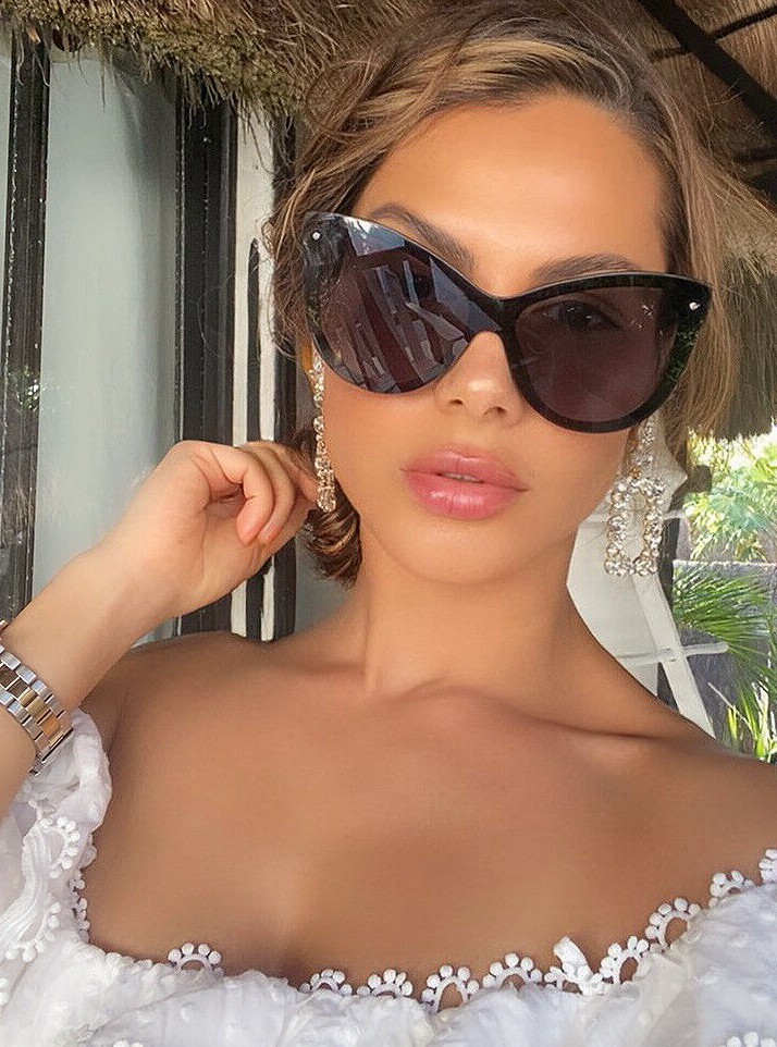 Sunglasses “BARBIE” Princess Cat Eye OVERSIZED Mirror Women LIM Gafas SHADZ