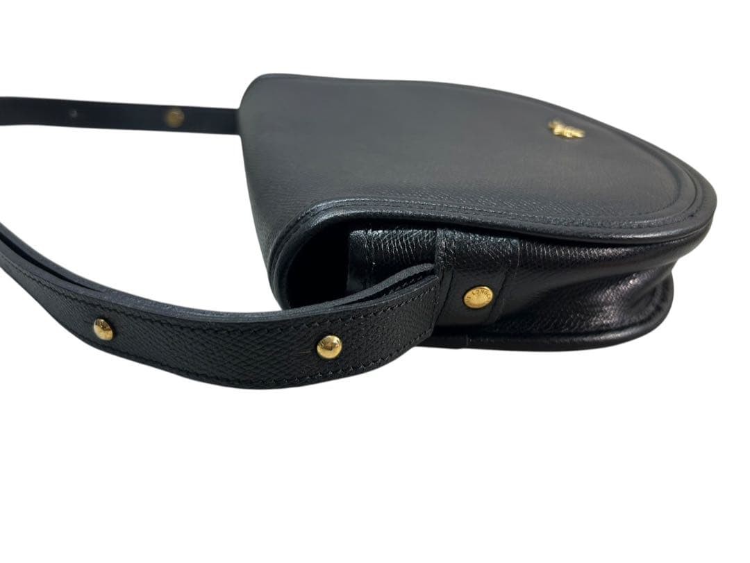 Longchamp shoulder bag, leather, black.