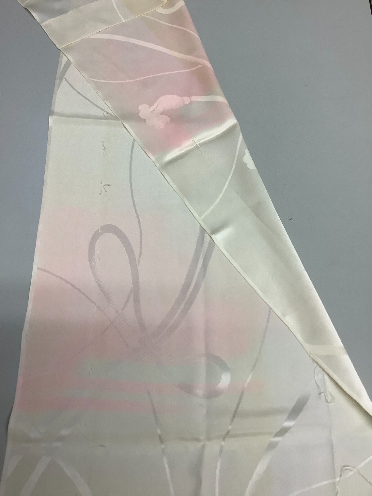 Japanese Vintage Kimono Fabric cloth Boro pink Tradition ivy Dirt 55.5×13.7in