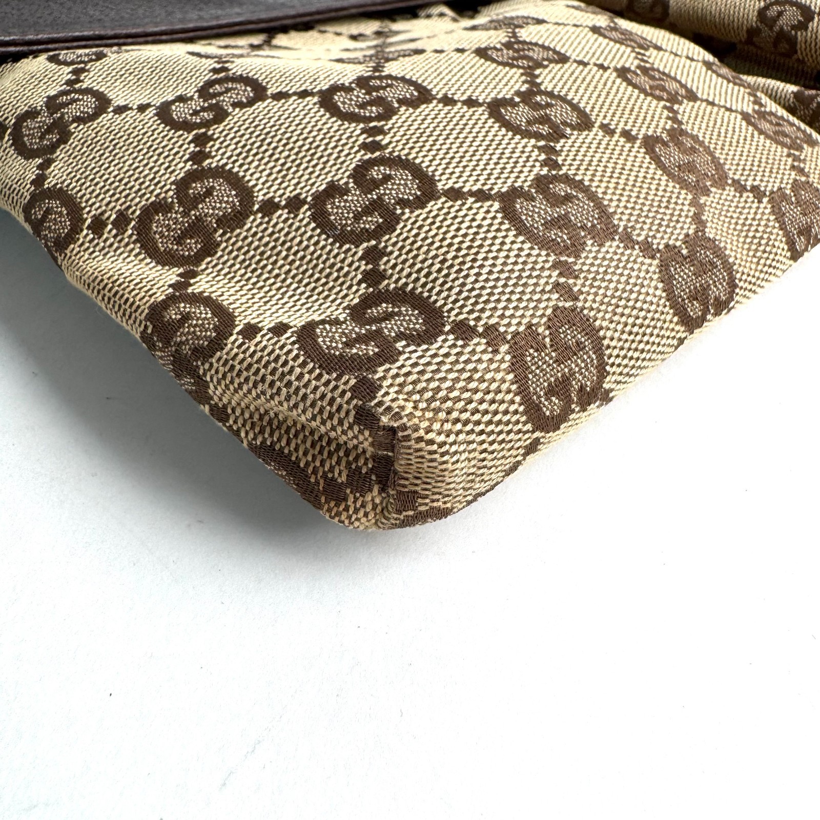 Auth GUCCI GG 28566 Bum Bag Waist Pouch Shoulder Belt bag Fanny Pack Brown
