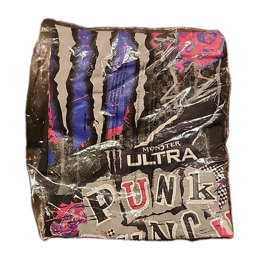 New Monster Energy Punk Punch Shirt Size L Black Graphic 100% Pre-shrunk Cotton