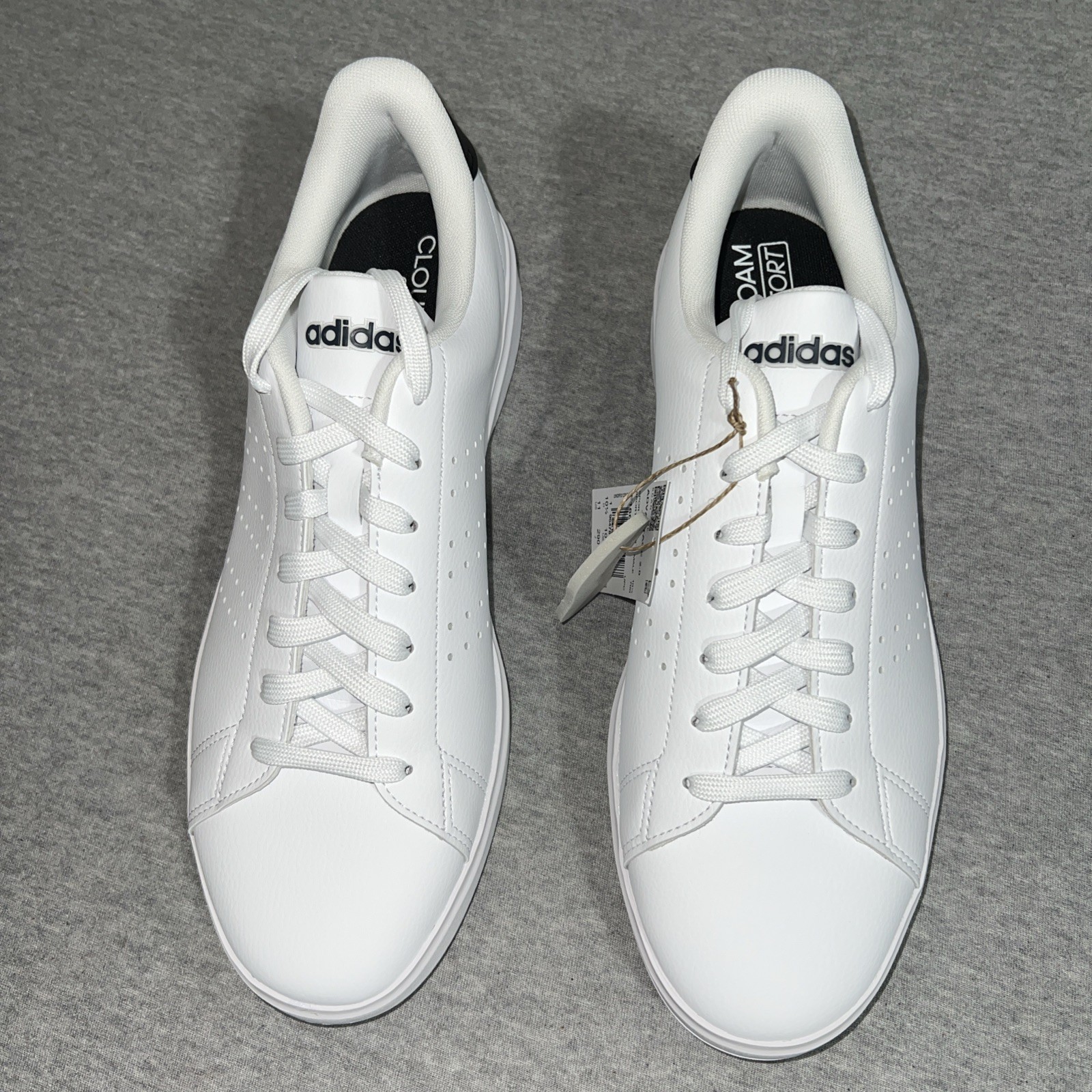 Adidas Advantage 2.0 White Black Legend Ink Sz 11 IF1661 Sneaker Sportswear