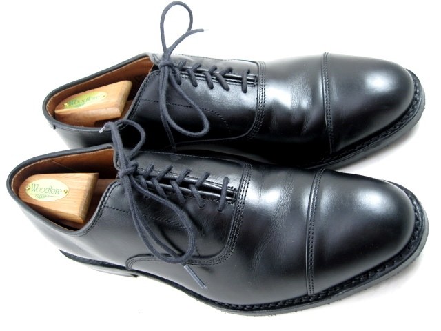 Allen Edmonds “PARK AVENUE” Cap-Toe Oxfords 8.5 E BLACK Comb Tap Sole (795N)
