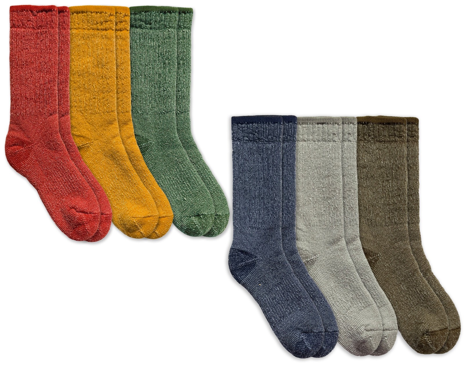 Jefferies Socks Mens Womens 50% Merino Wool Thick Cushion Mid Calf Boot Sock 3P