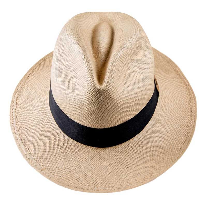 Toquilla Straw Panama Hat Ecuador Handwoven – Fedora Style with Gift Bag and Box