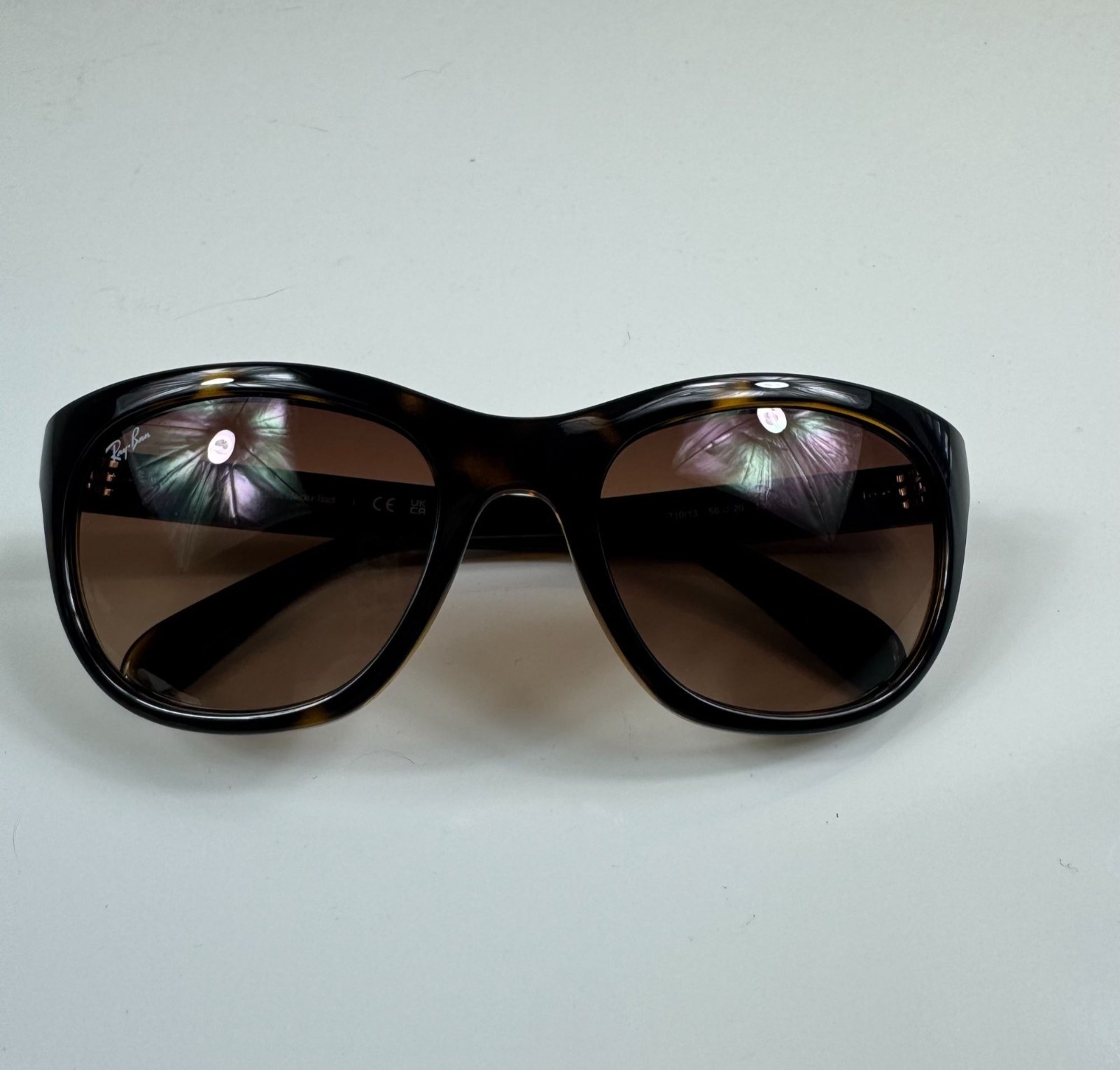 Ray Ban RB4216 Tortoise Shell Sunglasses Brown Gradient Polished Light Havana
