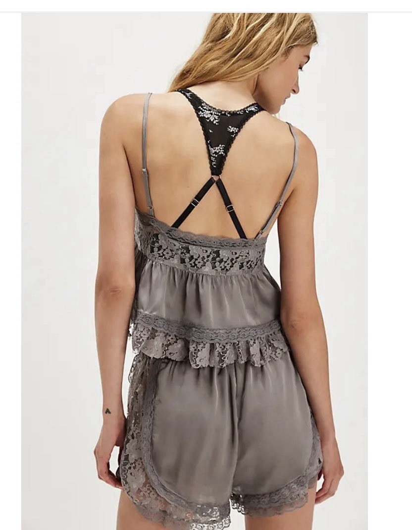 Free People/ Intimately FP -U and Me Set Slay Grey XS New* BO1577 78