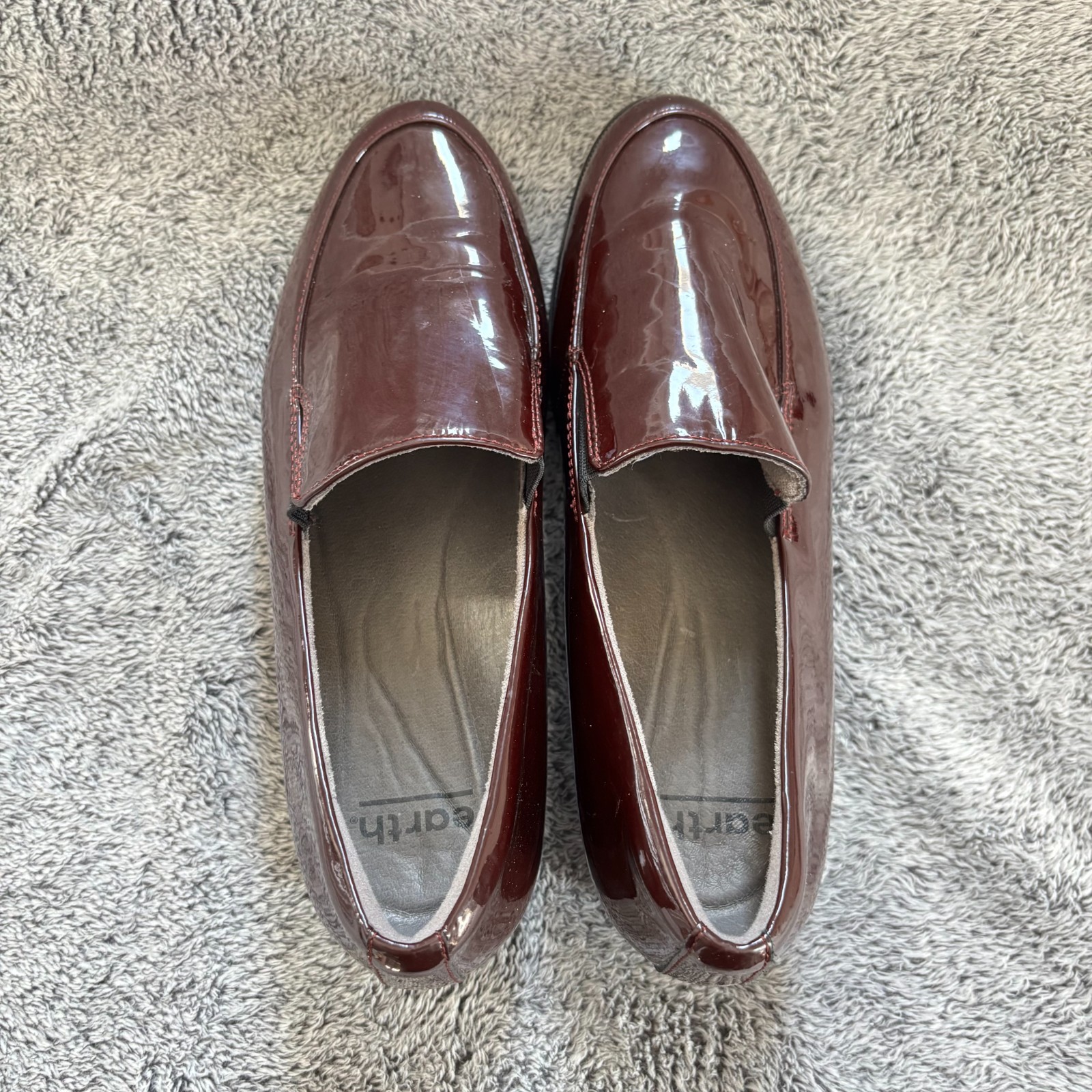Earth Womens Shoes 10M Burgundy Preppy Old Money Church Career Academia 19033