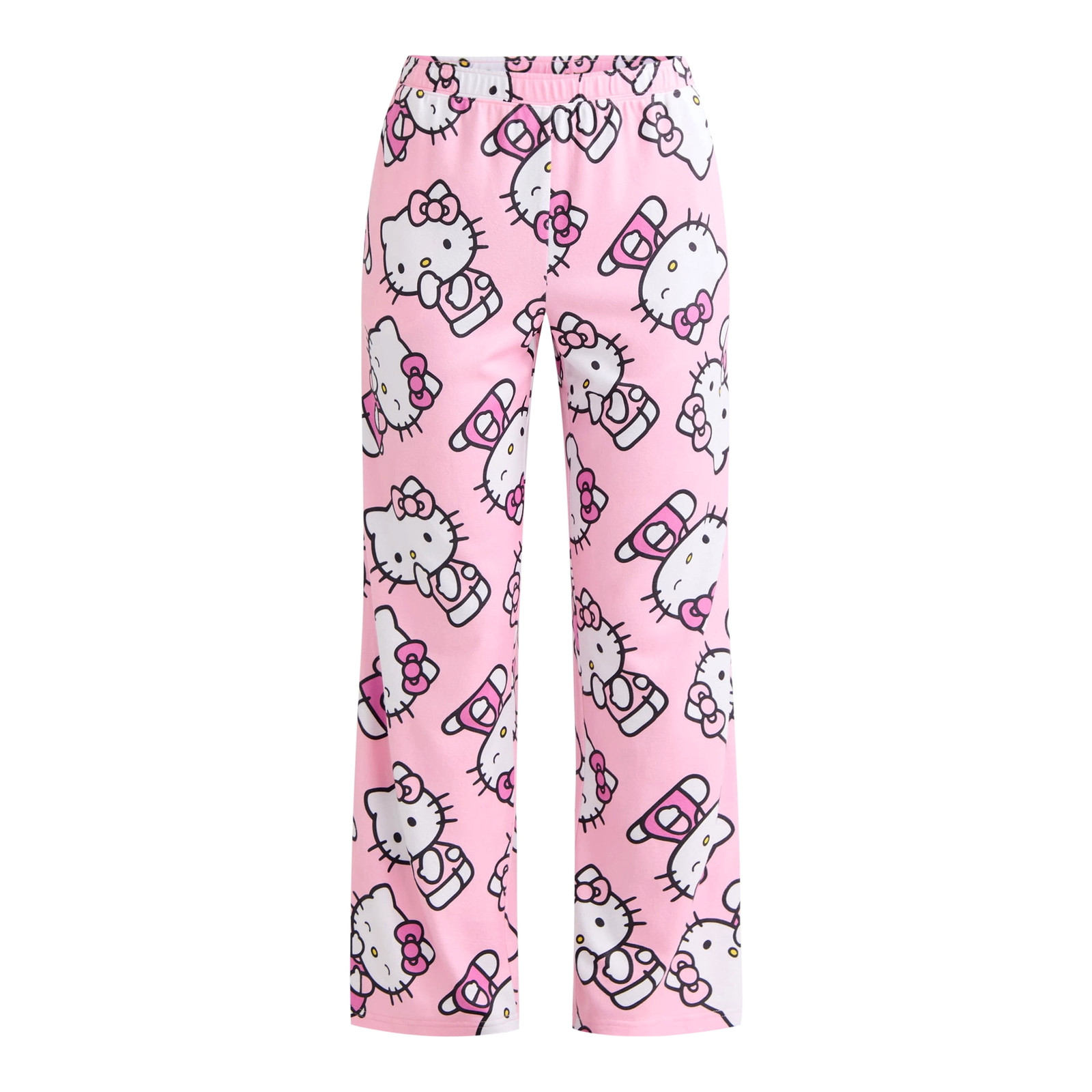 Hello Kitty Pajama Pants Sleep Womens Size XS S M L XL Plus 2X 3XL Lounge Pink
