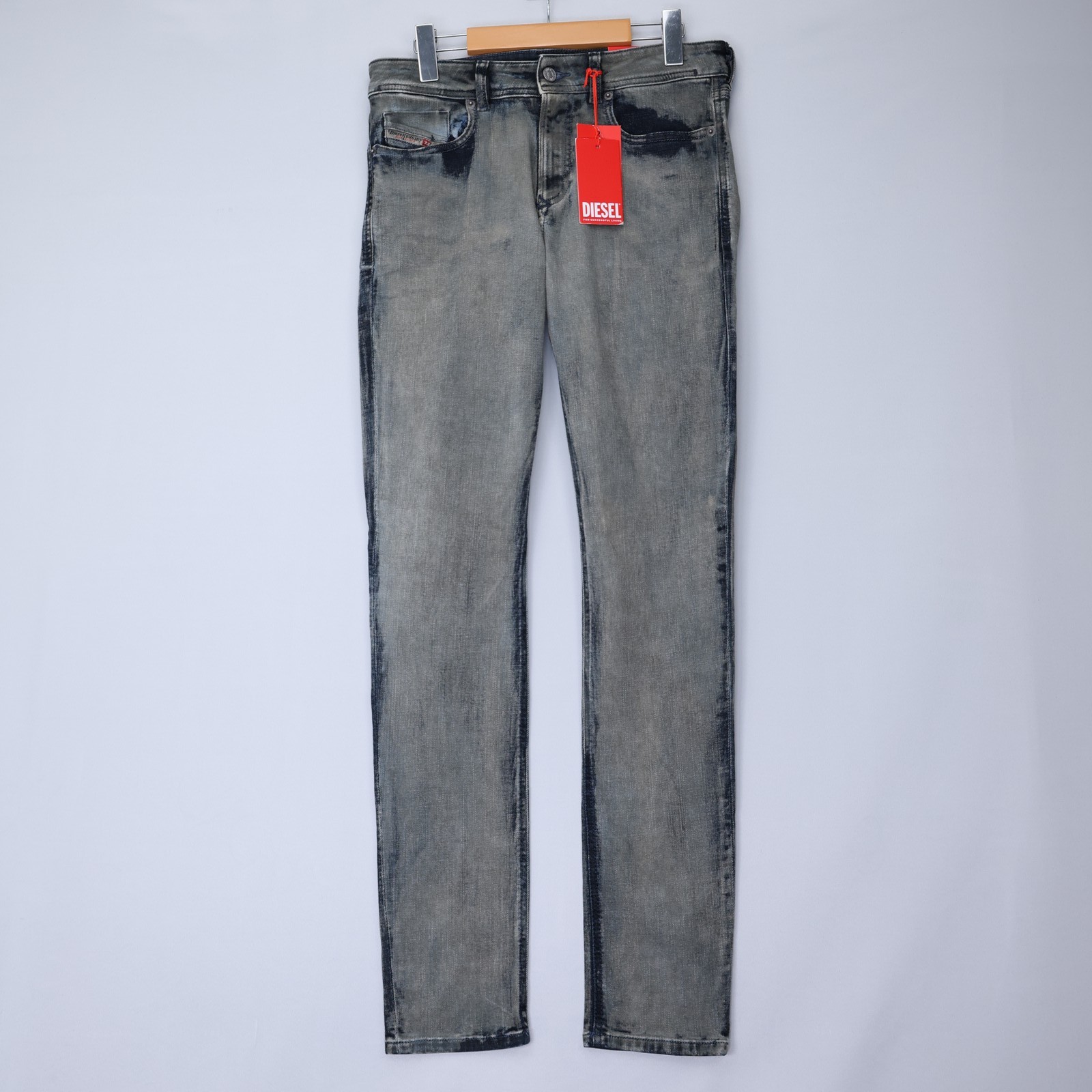 Diesel Mens Jeans 1979 Sleenker Trousers Skinny Leg Low Rise Gray Size NWT