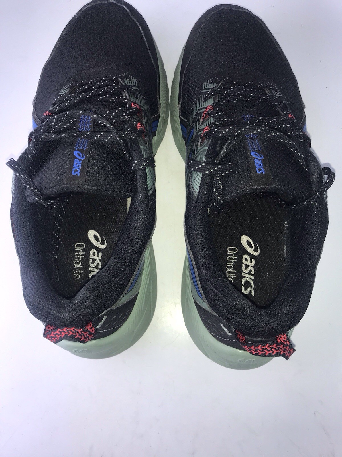 Asics Gel-Venture 9 Running Shoes Black/ Blue Sage Green Men’s Sz 9.5 Extra Wide