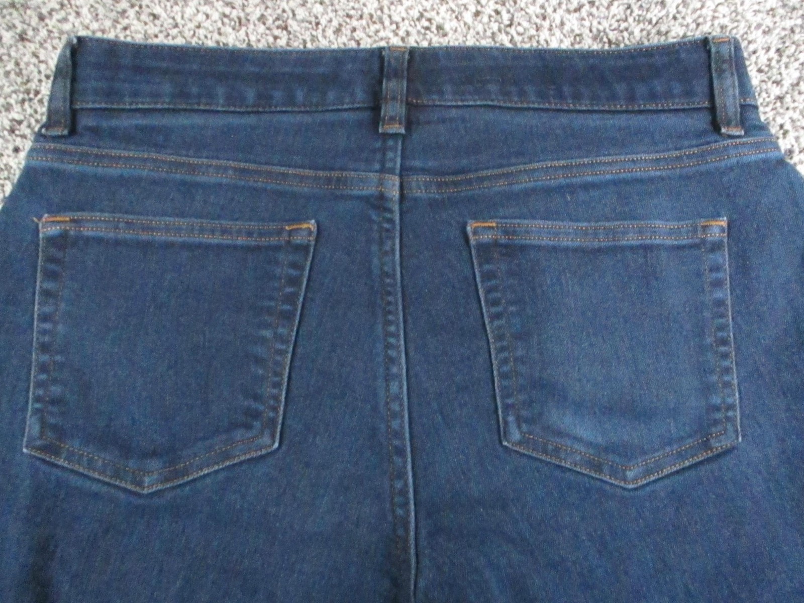 Chaps Jeans Womens 8 Blue Dark Wash Mid Rise Straight Stretch Denim 29×28