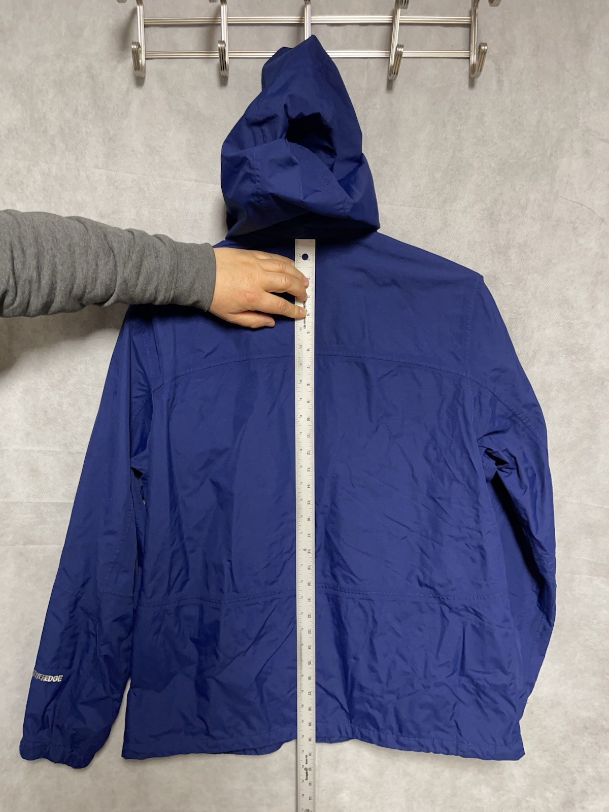 Eddie Bauer Jacket Men L Windbreaker Ripstop Outdoor Weatheredge Hood Rain Coat