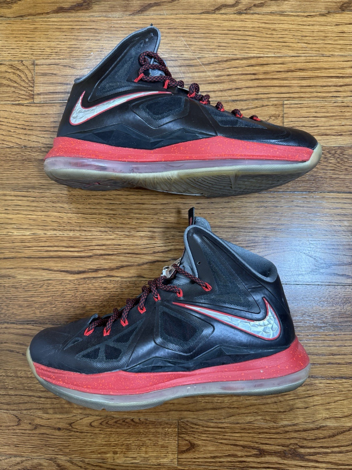 Nike LeBron 10+ Sport Pack “Pressure” Black Red 2021 542244-001 Mens Size 10