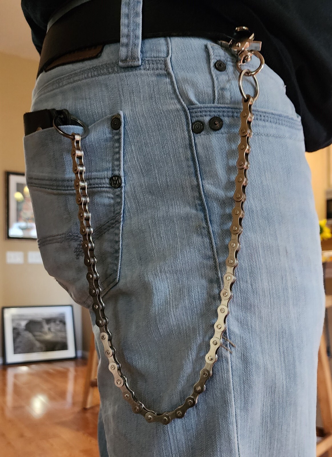 Handcrafted Upcycled Bike Chain Wallet Chain | Biker Punk Y2K Alt | 7 Colors