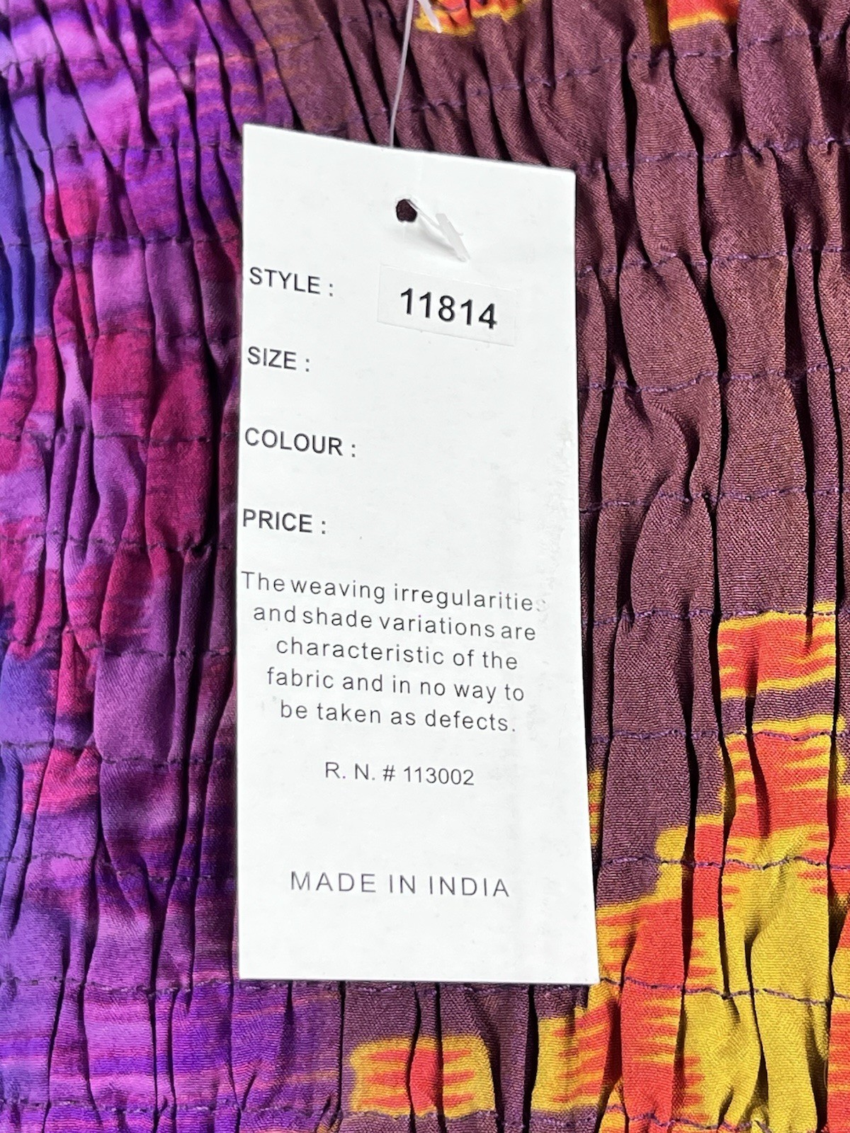 India Boutique Boho Maxi Dress Tube Top Sundress Free Size Southwest Ikat Print