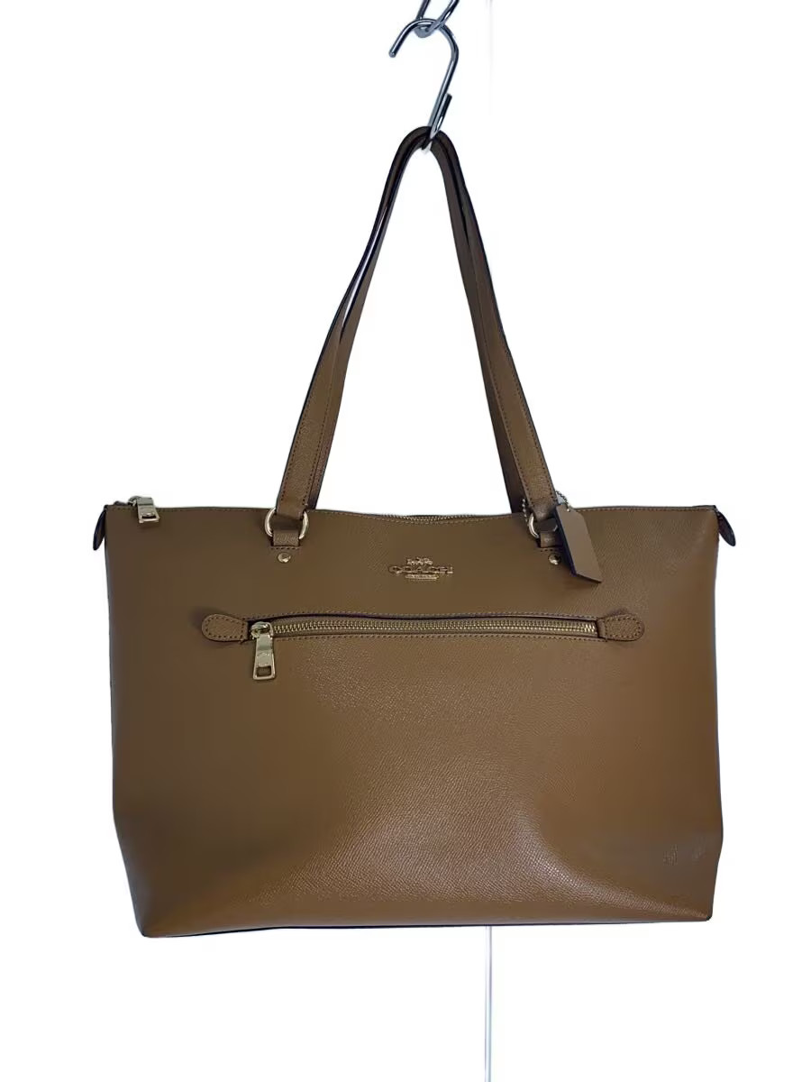 COACH Gallery Tote Bag Leather BRW F79608