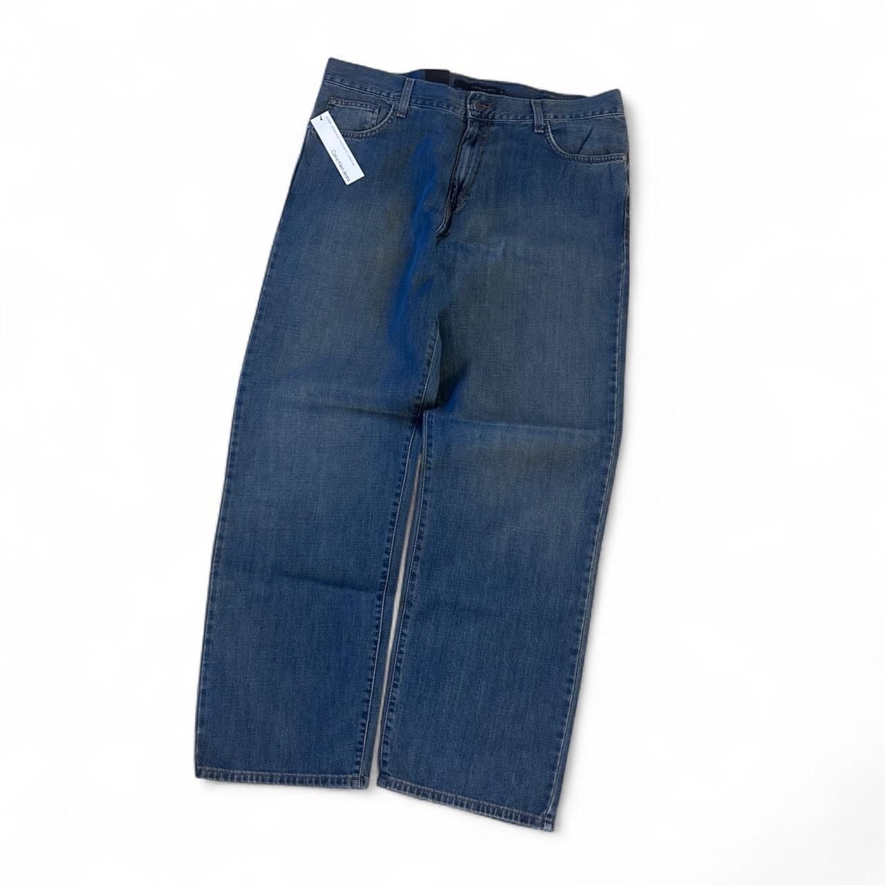 Calvin Klein Jeans Straight Leg Blue Denim Pants
