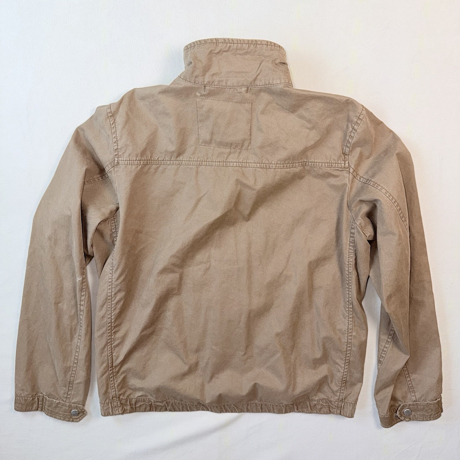 American Eagle Harrington Jacket Cotton Twill Men’s M Tan YKK Zip Front