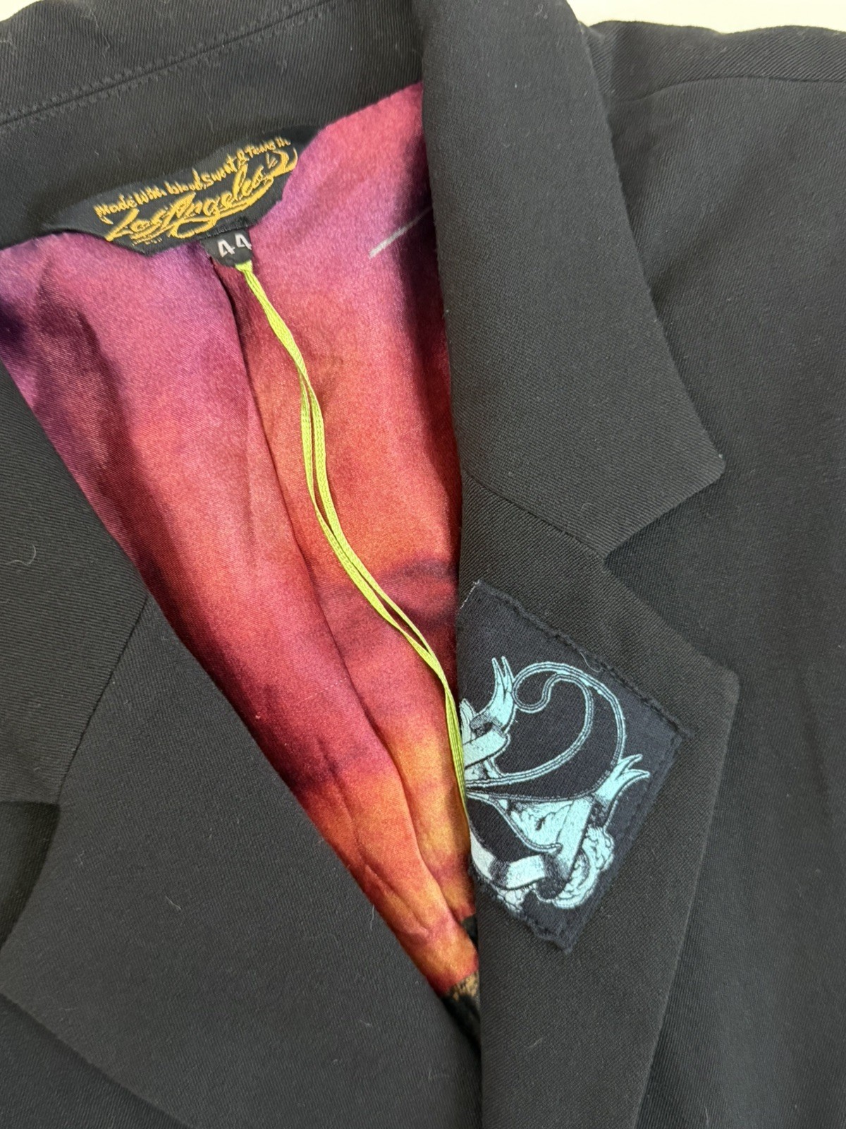 Men’s True Love & False Idols The Big Payback Served Cold Blazer Jacket Size 44