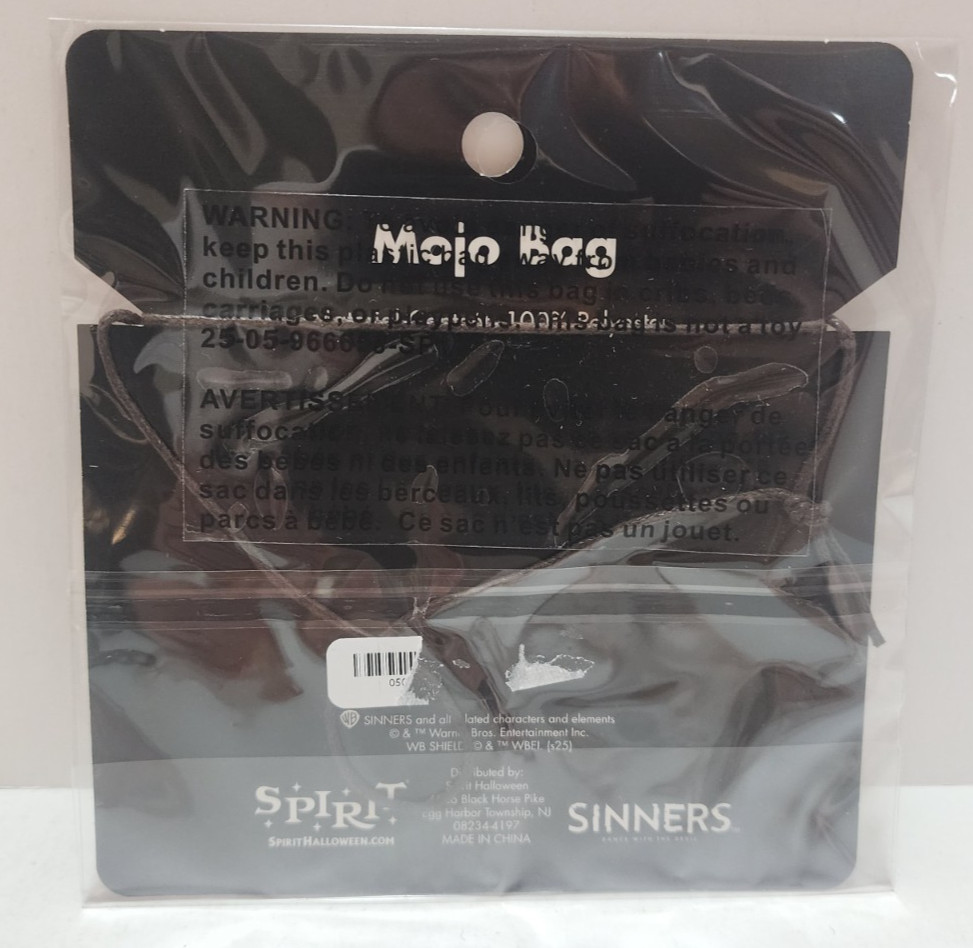 Sinners Mojo Bag Smoke Necklace Spirit Halloween Costume Cosplay Brand New