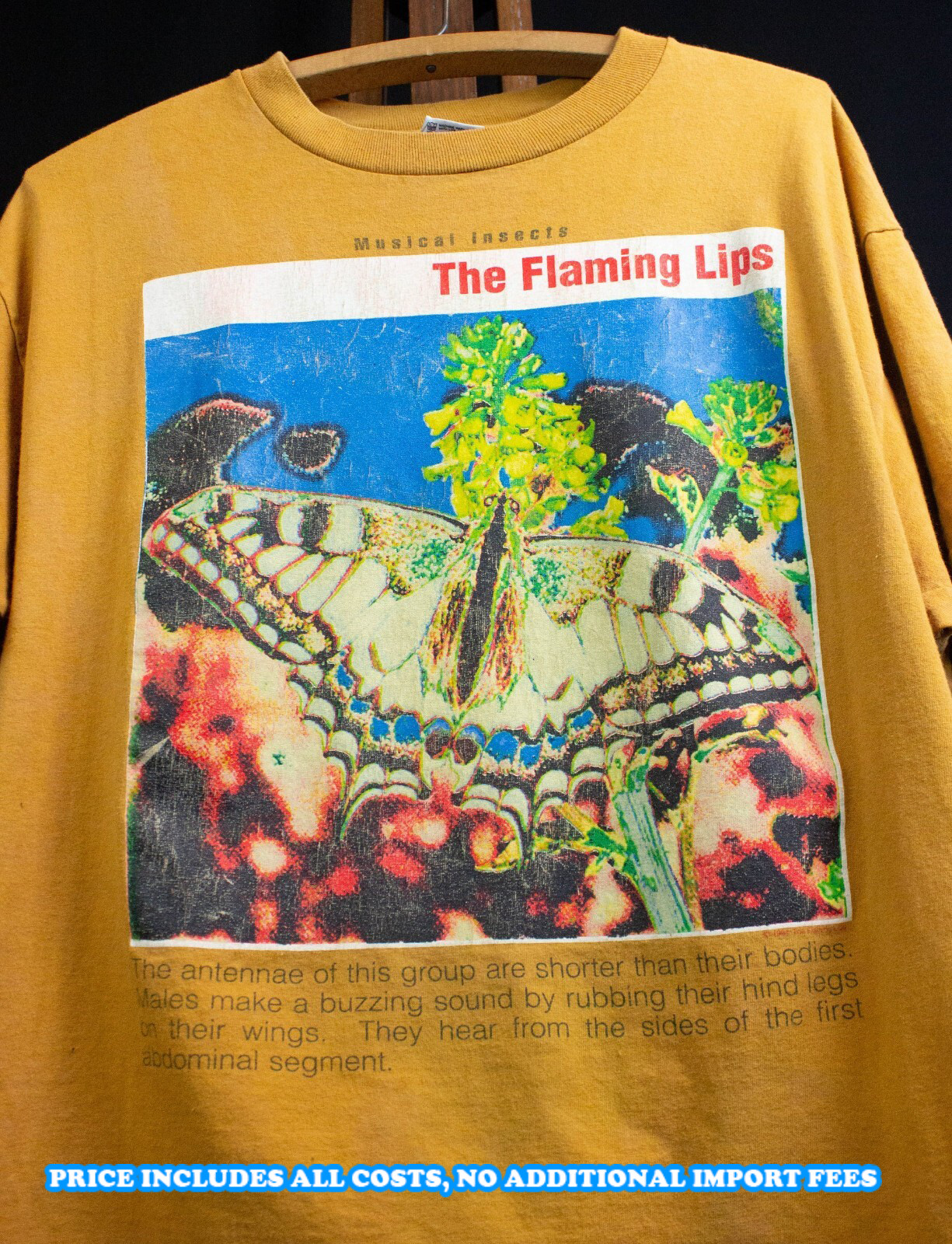 The Flaming Lips Musical Insects in Gold T-shirt S to 5XL PA228 FREE SHIPPING
