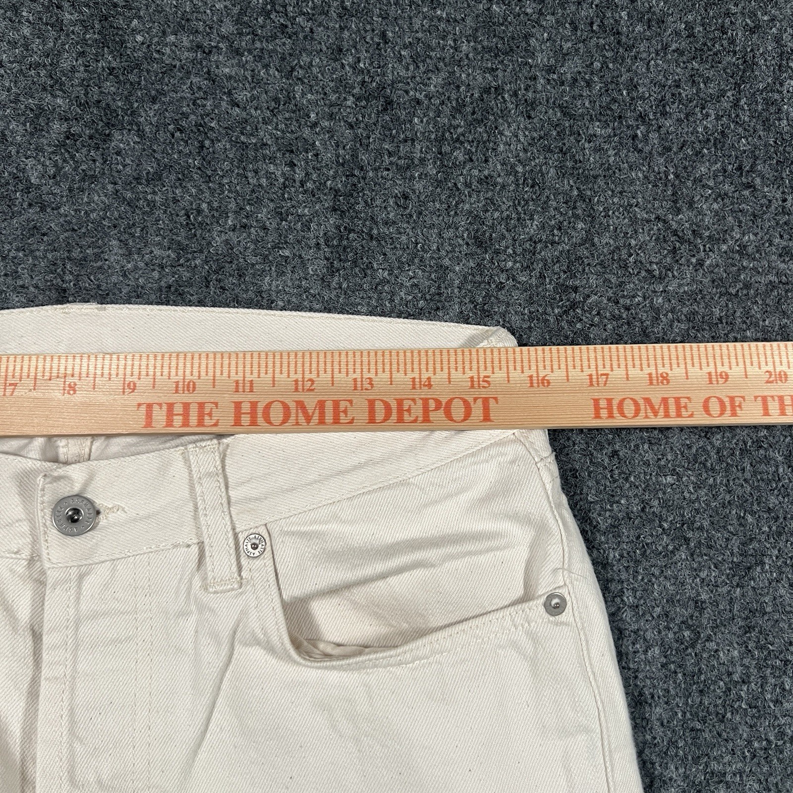 Asphalte Denim Jeans Selvedge Cream White Men’s Size 31×33 Portugal