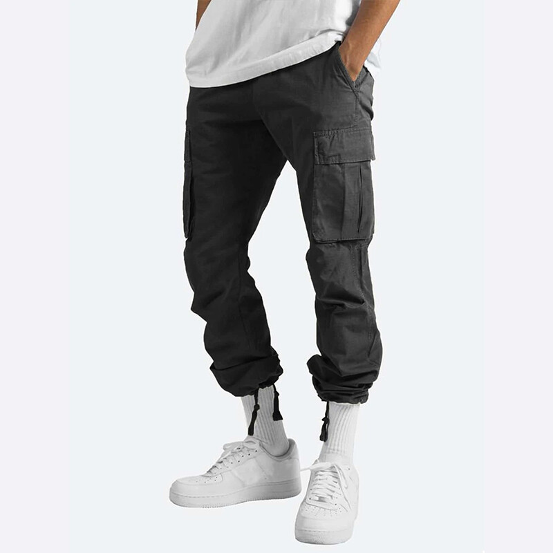 Men’s Trousers Work trouser knee pad pocket Black Grey Khaki Heavy duty