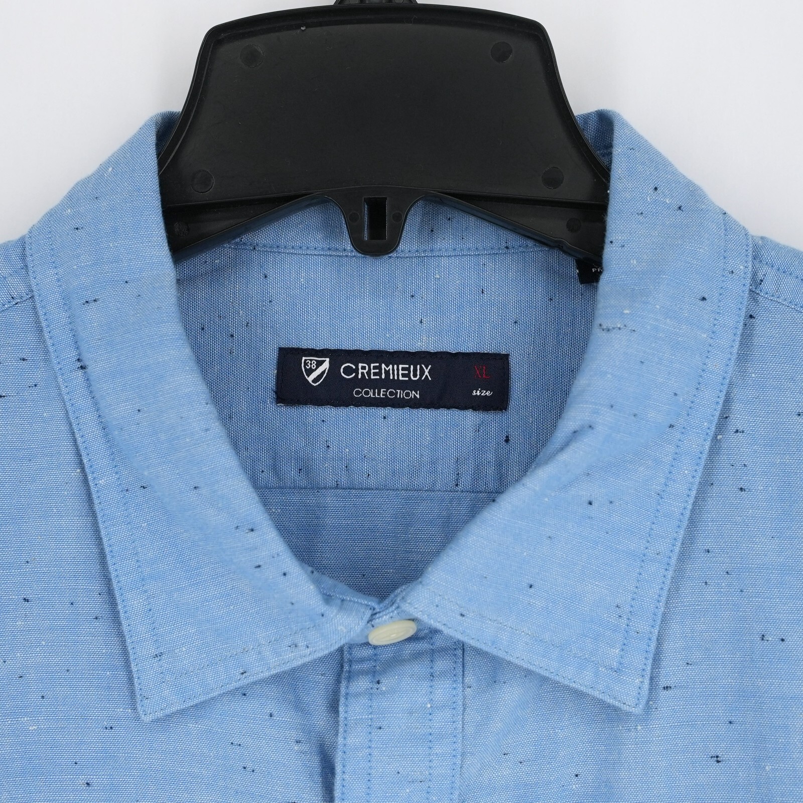 Cremieux Classics Men’s Short-Sleeve Shirt XL Blue Santorini Collection NWT $85
