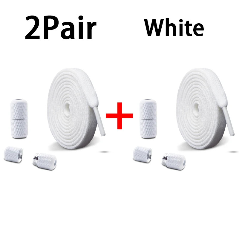 0.8cm wide Elastic laces Sneakers Flats No tie Shoelace Children Adults Quick La