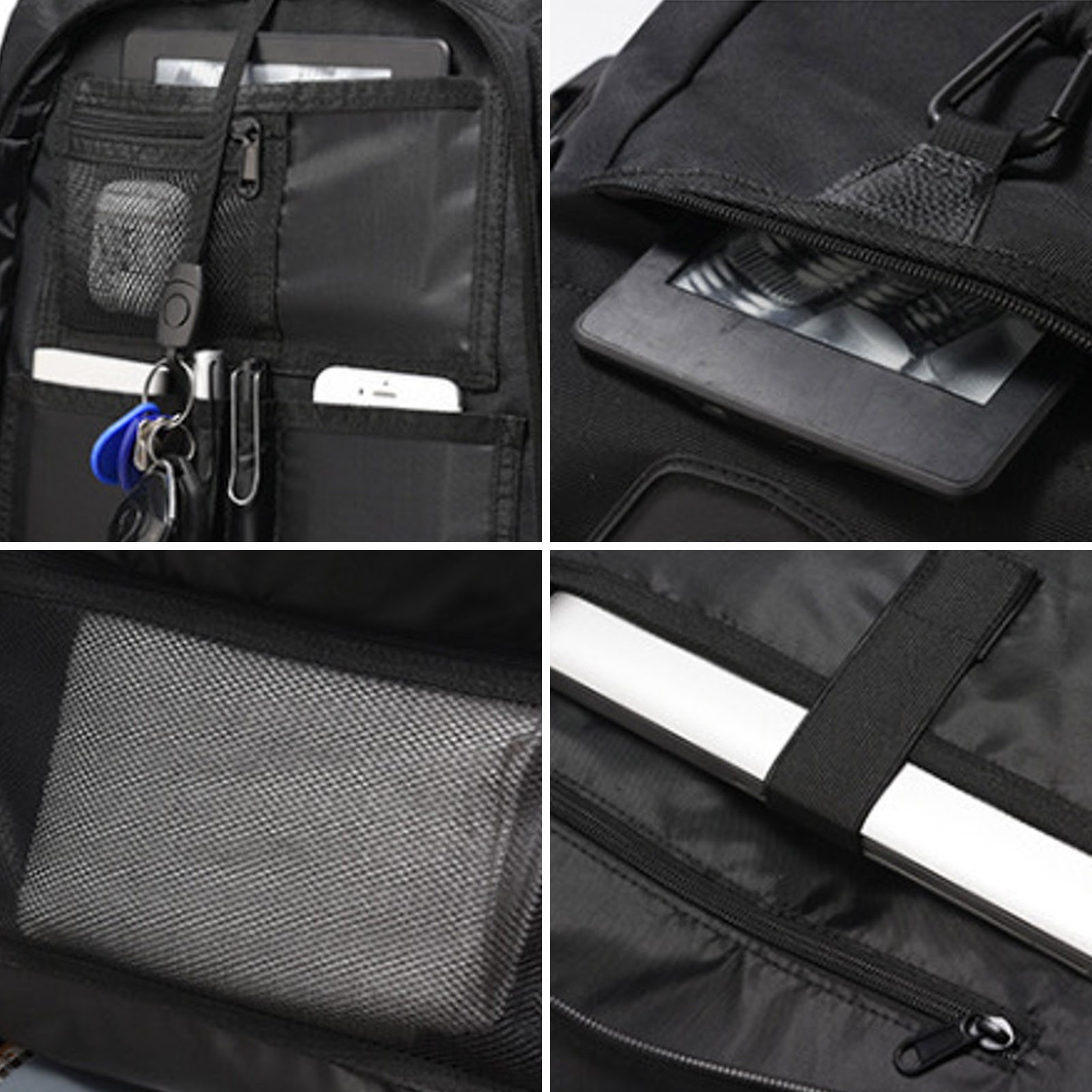 50L Travel Backpack Large Capacity Duffel Bag Separate Shoe Rainproof Durable