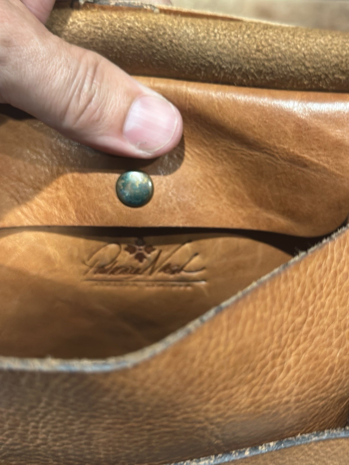 Patricia Nash Italian Leather Saddle Crossbody Bag Beautiful condition
